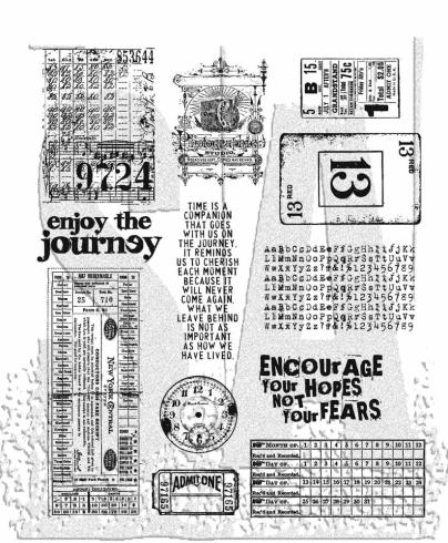 Stampers Anonymous - Gummistempelset "Going Somewhere" Cling Stamp Design by Tim Holtz