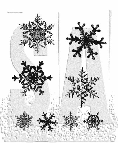 Stampers Anonymous - Gummistempelset "Grunge Flakes" Cling Stamp Design by Tim Holtz