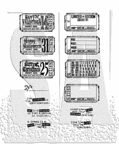 Stampers Anonymous - Gummistempelset "Odds And Ends" Cling Stamp Design by Tim Holtz