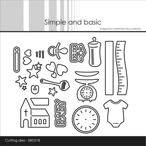 Simple and Basic - Stanzschablone "Baby Icons" Dies