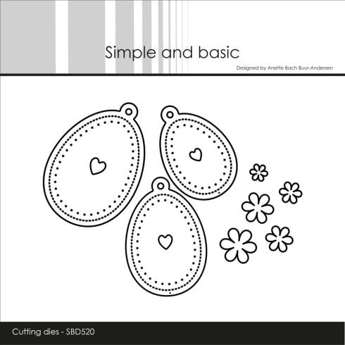 Simple and Basic - Stanzschablone "Easter Eggs" Dies