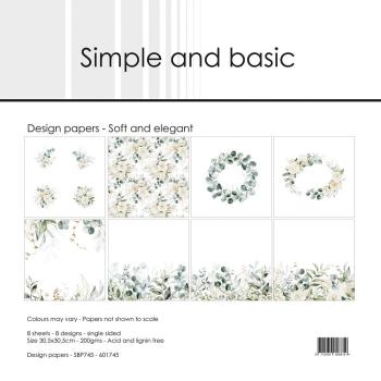 Simple and Basic - Designpapier "Paper pad" Paper Pack 12x12 Inch - 8 Bogen 