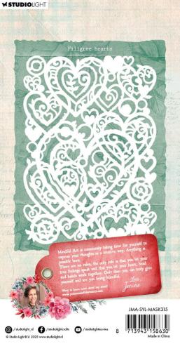 Studio Light - Schablone "Filigree Hearts" Stencil  