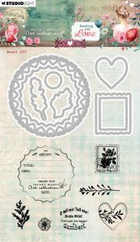 Studio Light - Stempel & Stanzschablone "Heart ATC" Stamp & Dies