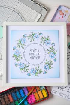 Sizzix - Stempelset "Sending a Little Love Set" Clear Stamps Design by Lisa Jones