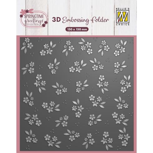 Nellie Snellen - Prägefolder "Frühlingsblumen" 3D Embossing Folder 