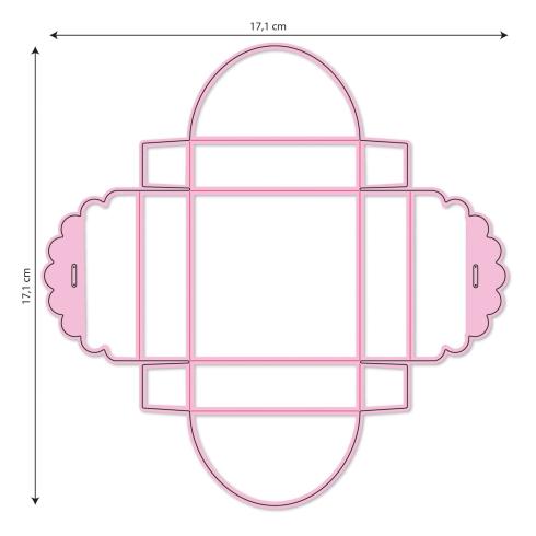 Nellie Snellen - Stanzschablone "Flache Schachtel" Multi Frame Dies