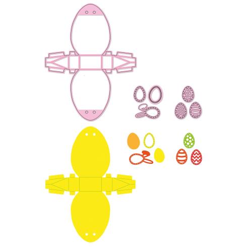 Nellie Snellen - Stanzschablone "Osterei" Multi Frame Dies