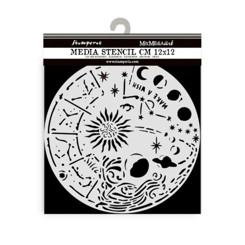 Stamperia - Schablone 12x12cm "Cosmos Circle" Stencil