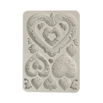 Stamperia - Gießform A5 "Hearts" Soft Mould 