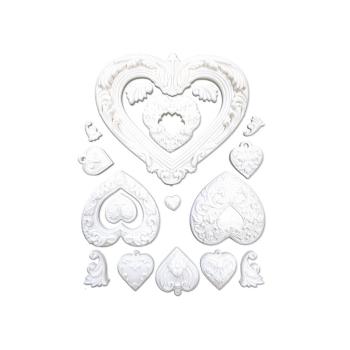 Stamperia - Gießform A5 "Hearts" Soft Mould 