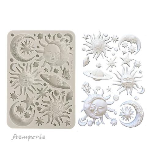 Stamperia - Gießform A5 "Sun and Moon" Soft Mould 