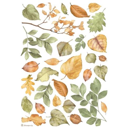 Stamperia - Decopatch Papier "Leaves" Decoupage A4 - 6 Bogen  