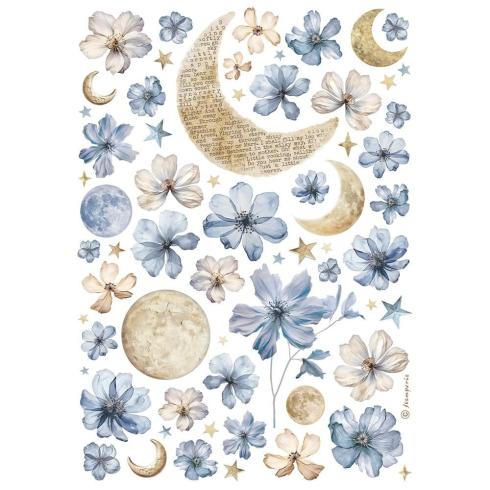 Stamperia - Decopatch Papier "Sun and Moon" Decoupage A4 - 6 Bogen  