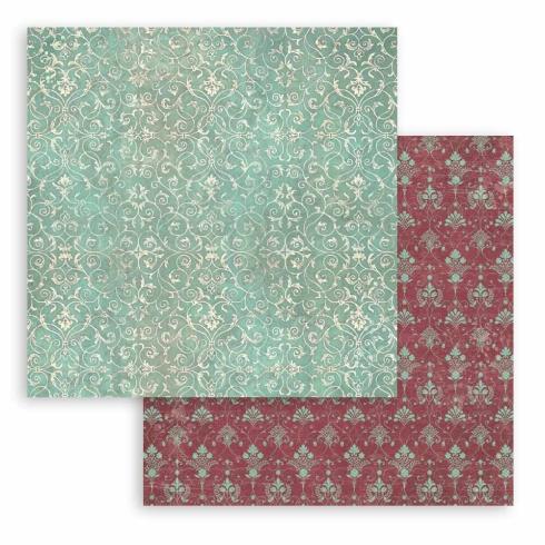 Stamperia - Designpapier "Turquoise Tapestry" Paper Sheets 12x12 Inch - 10 Bogen