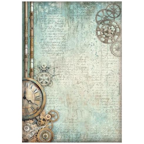 Stamperia - Decopatch Papier "Clock" Decoupage A4 - 6 Bogen  