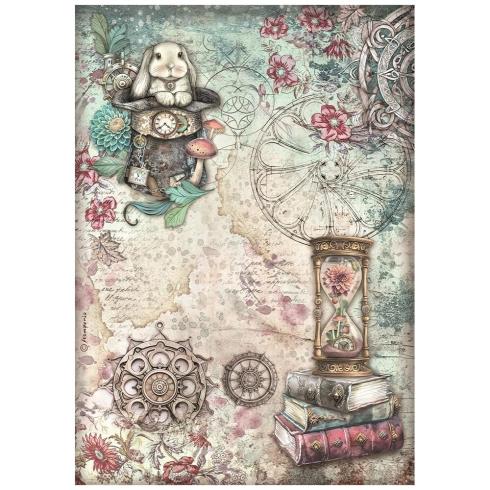 Stamperia - Decopatch Papier "Hourglass" Decoupage A4 - 6 Bogen  