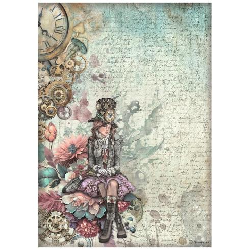 Stamperia - Decopatch Papier "Lady" Decoupage A4 - 6 Bogen  