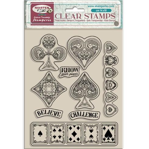 Stamperia - Stempelset "Playing Cards" Clear Stamps