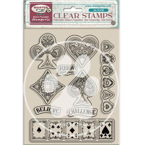 Stamperia - Stempelset "Playing Cards" Clear Stamps