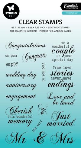 Studio Light - Stempelset "Wedding Day" Clear Stamps