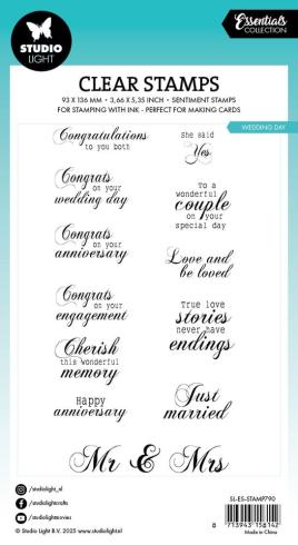 Studio Light - Stempelset "Wedding Day" Clear Stamps