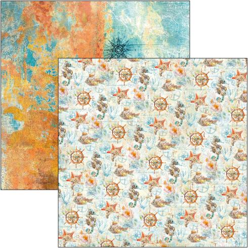 Ciao Bella - Designpapier "Coral Reef" Patterns Paper Pack 12x12 Inch - 8 Bogen