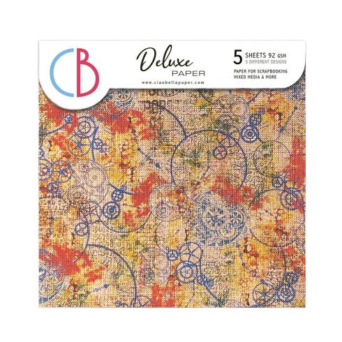 Ciao Bella - Designpapier "Copper" Deluxe Paper Pack 6x6 Inch - 5 Bogen