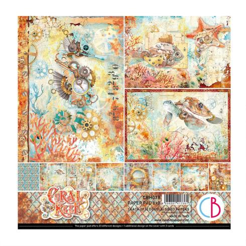 Ciao Bella - Designpapier "Coral Reef" Paper Pack 8x8 Inch - 12 Bogen