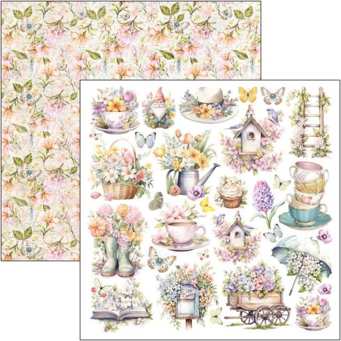 Ciao Bella - Stanzteile "Flower Shop" Fussy Cut Pad - 24 Bogen