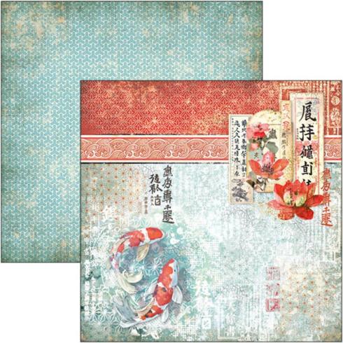 Ciao Bella - Designpapier "Land of the Rising Sun" Paper Pack 12x12 Inch - 12 Bogen