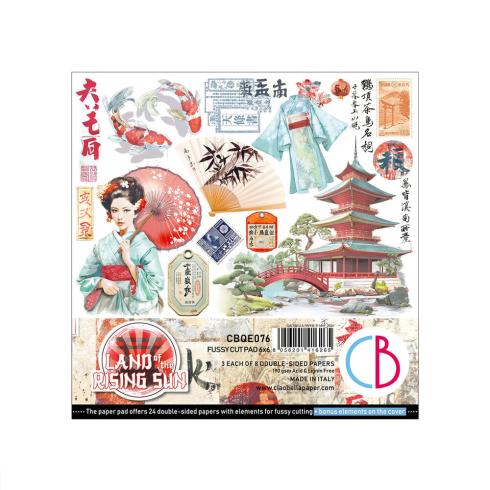 Ciao Bella - Stanzteile "Land of the Rising Sun" Fussy Cut Pad - 24 Bogen