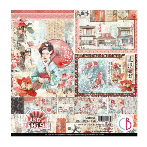 Ciao Bella - Designpapier "Land of the Rising Sun" Paper Pack 8x8 Inch - 12 Bogen