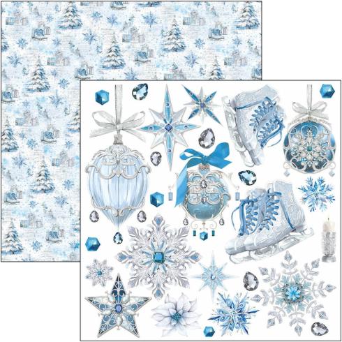 Ciao Bella - Stanzteile "Elegance of Blue" Fussy Cut Pad - 24 Bogen