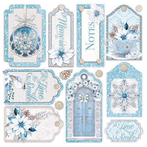 Ciao Bella - Pergamentpapier "Elegance of Blue" Vellum 6x6 Inch - 6 Bogen