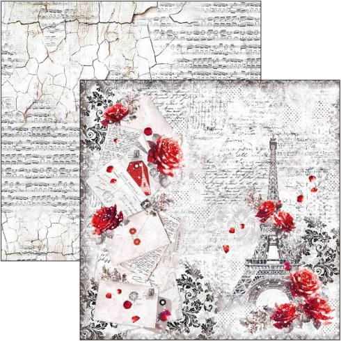 Ciao Bella - Designpapier "Paris Je t'aime" Paper Pack 12x12 Inch - 12 Bogen