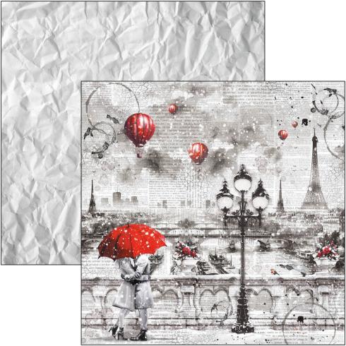 Ciao Bella - Designpapier "Paris Je t'aime" Paper Pack 8x8 Inch - 12 Bogen