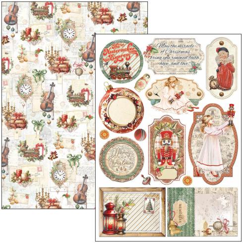 Ciao Bella - Stanzteile "The Nutcracker" Creative Pad A4 - 9 Bogen