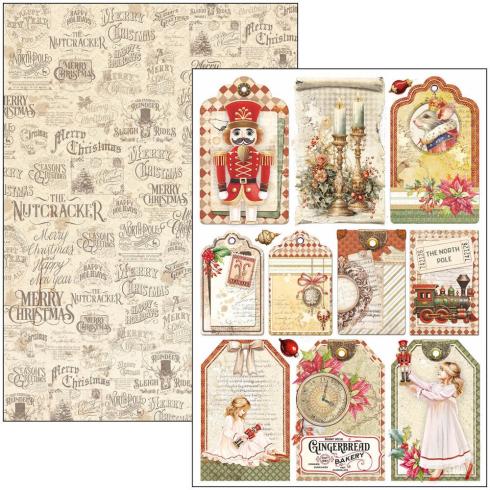 Ciao Bella - Stanzteile "The Nutcracker" Creative Pad A4 - 9 Bogen