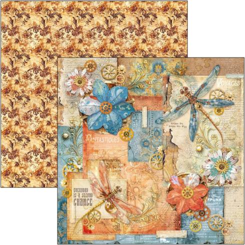 Ciao Bella - Designpapier "Esprit de Voyage" Paper Pack 8x8 Inch - 12 Bogen