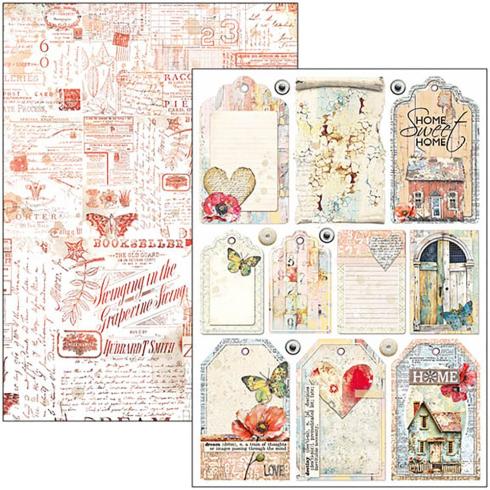 Ciao Bella - Stanzteile "Majestic Dream" Creative Pad A4 - 9 Bogen