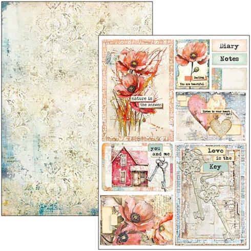 Ciao Bella - Stanzteile "Majestic Dream" Creative Pad A4 - 9 Bogen