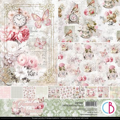 Ciao Bella - Designpapier "Timeless Moments" Patterns Paper Pack 12x12 Inch - 8 Bogen