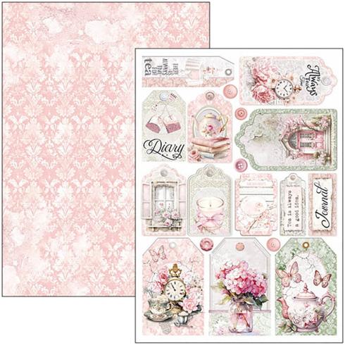 Ciao Bella - Stanzteile "Timeless Moments" Creative Pad A4 - 9 Bogen