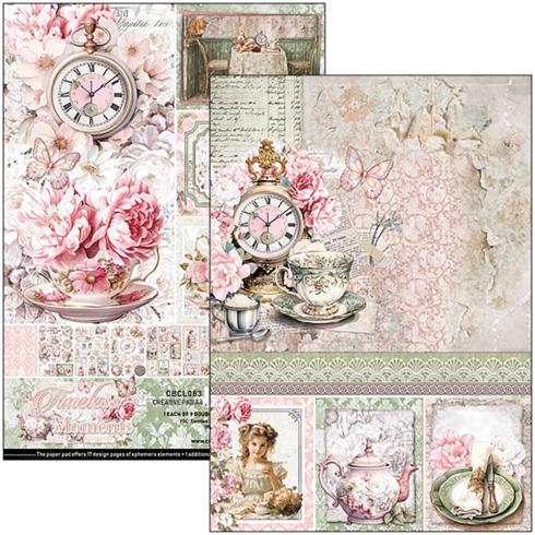 Ciao Bella - Stanzteile "Timeless Moments" Creative Pad A4 - 9 Bogen