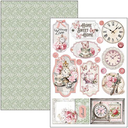 Ciao Bella - Stanzteile "Timeless Moments" Creative Pad A4 - 9 Bogen