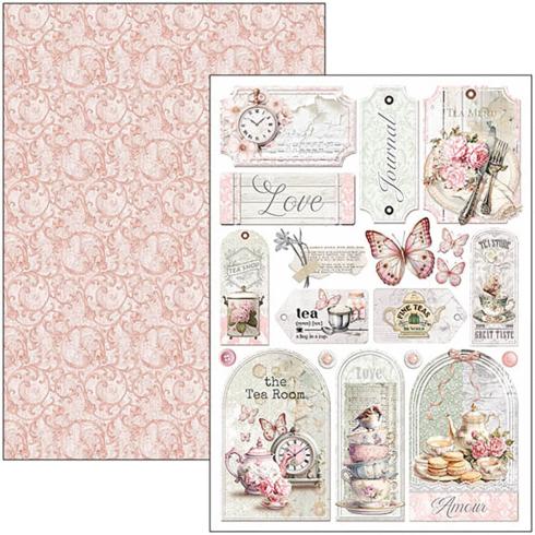 Ciao Bella - Stanzteile "Timeless Moments" Creative Pad A4 - 9 Bogen