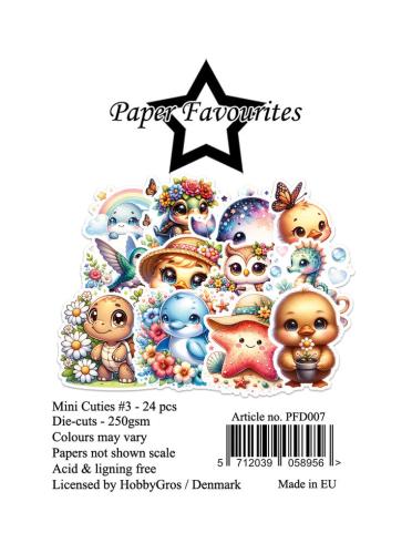 Paper Favourites - Stanzteile "Mini Cuties #3" Die Cuts 