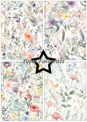 Paper Favourites - Designpapier "Spring Flowers" Paper Pack A5 - 24 Bogen