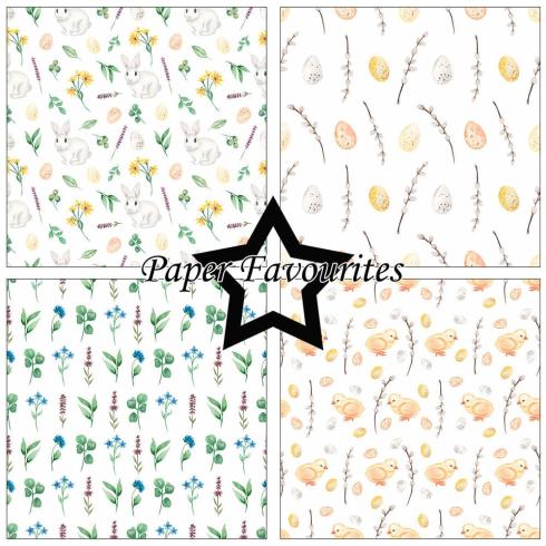 Paper Favourites - Designpapier "Watercolour Easter" Paper Pack 12x12 Inch 8 Bogen